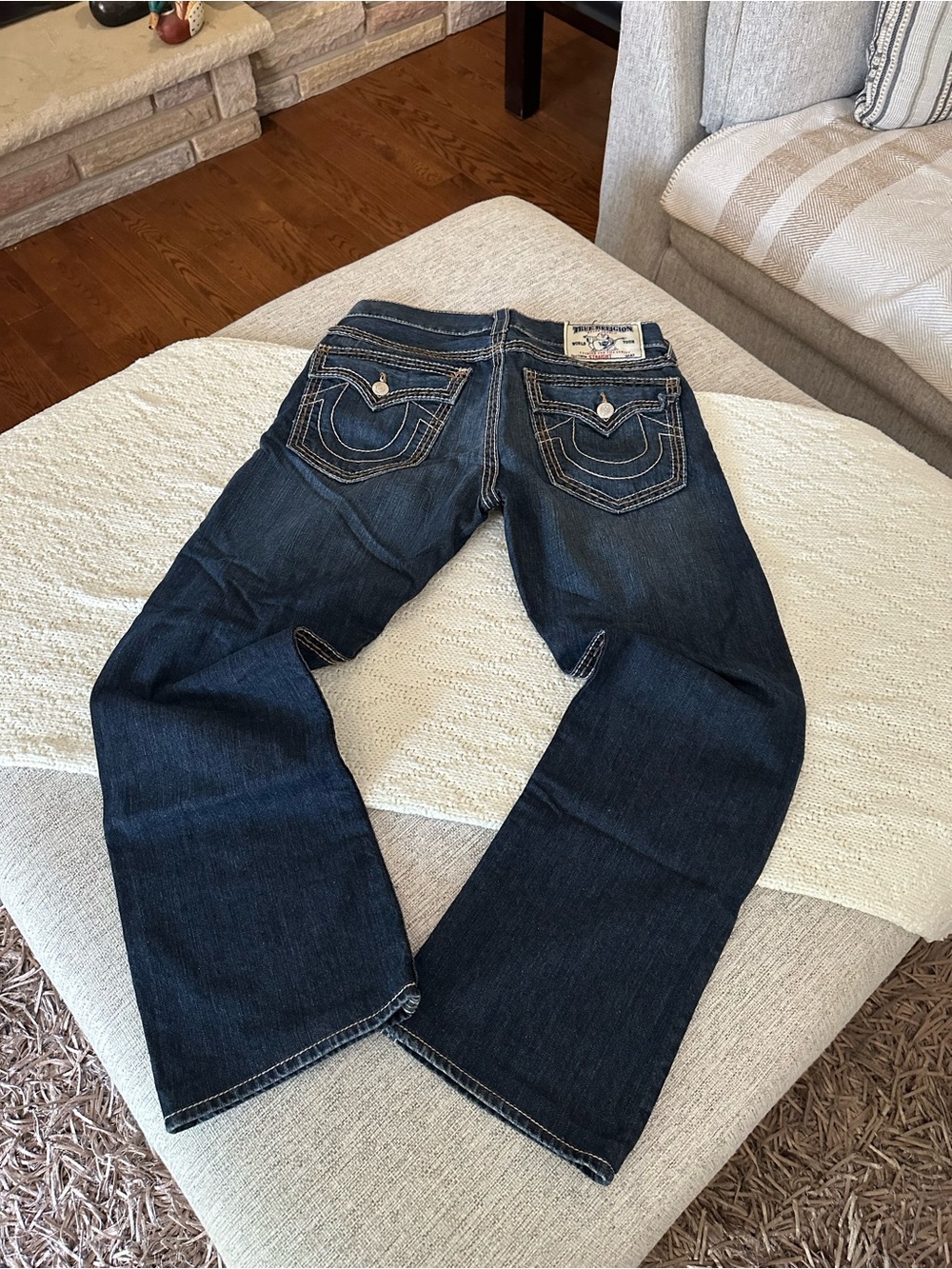 Men's Dark Blue True Religion jeans